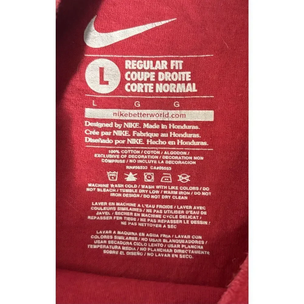 Nike Iowa State Cyclones T Shirt Red Nike Size Large
